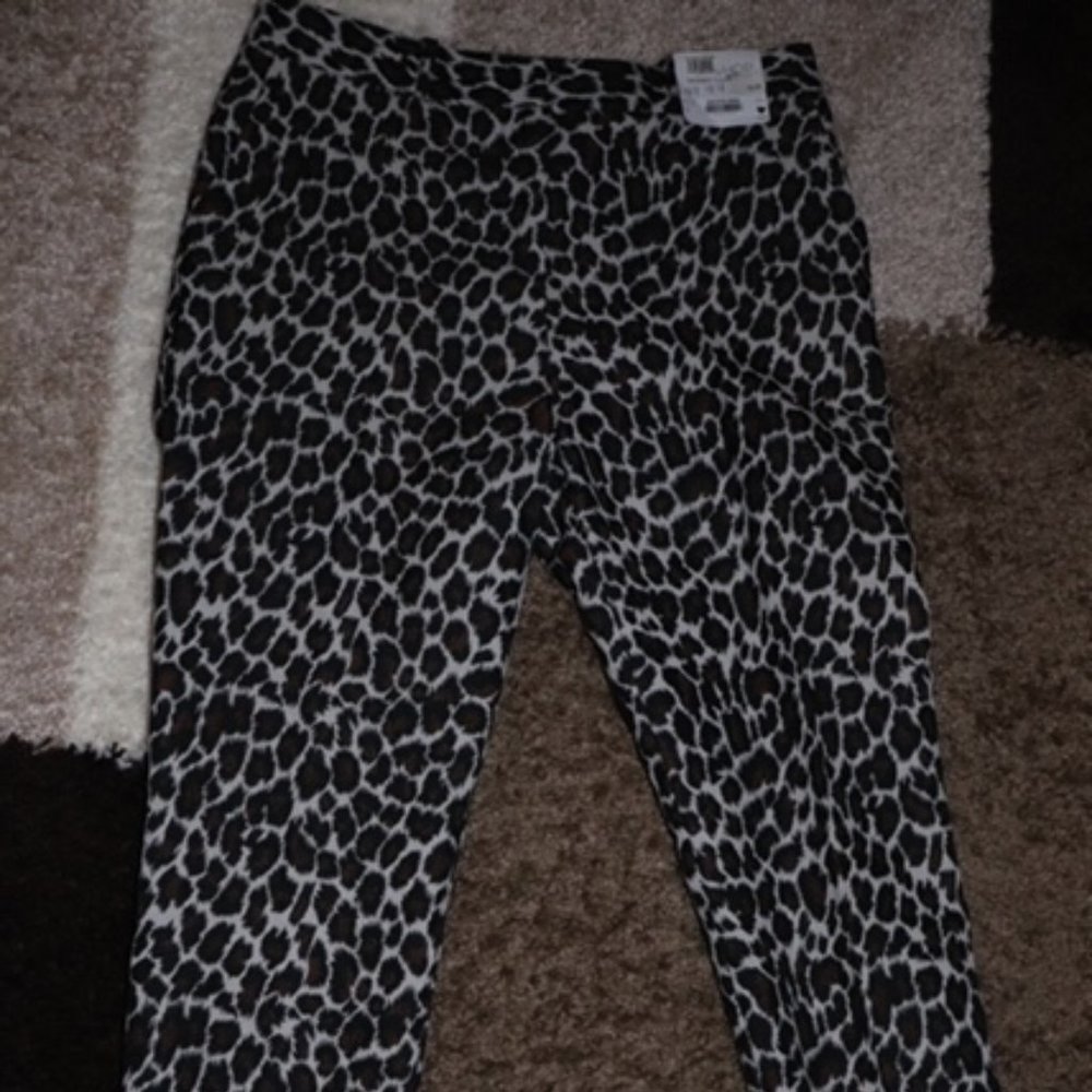 Top Shop Animal Print Pants